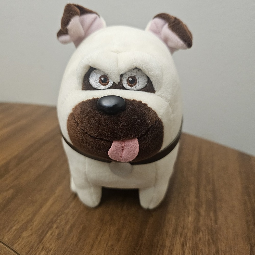 TY Mel the Pug The Secret Life of‎ Pets Plush Stuffed Animal Dog Toy 6"